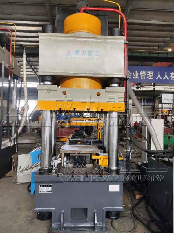 500噸錨桿托盤液壓機(jī)剪切、沖孔、壓型一次完成